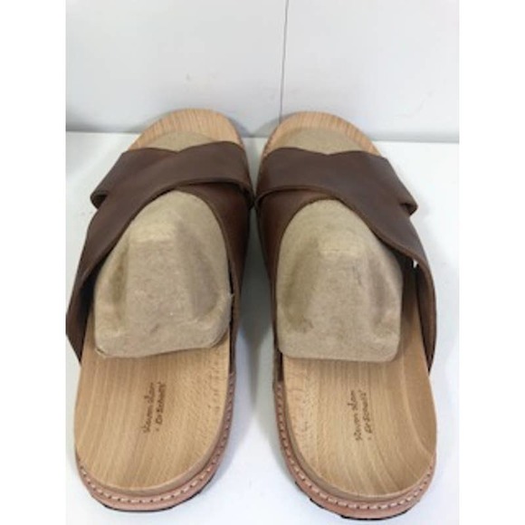Steven Alan Dr Scholl’s Leather Cross Strap Slip On Sandals Brown Mens US 12 M main image 5